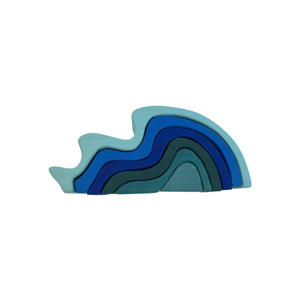 [지아지조] 물 (wave) 슈필 원목 블럭 - 지아지조마켓